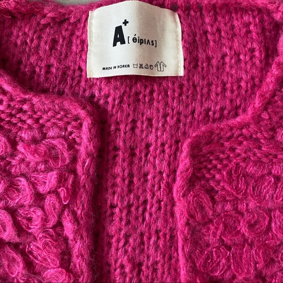 Oversized knit cardigan boxy style - Picture 1 of 4